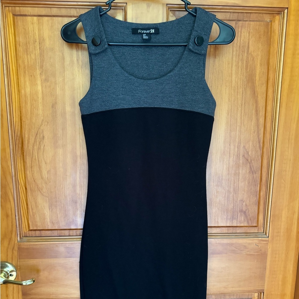 Forever 21 Dress, Size Small, Black & Dark Gray